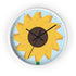 Sunflower Stitches Wall Clock